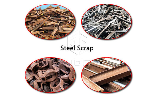 raw materials for a section bar production line